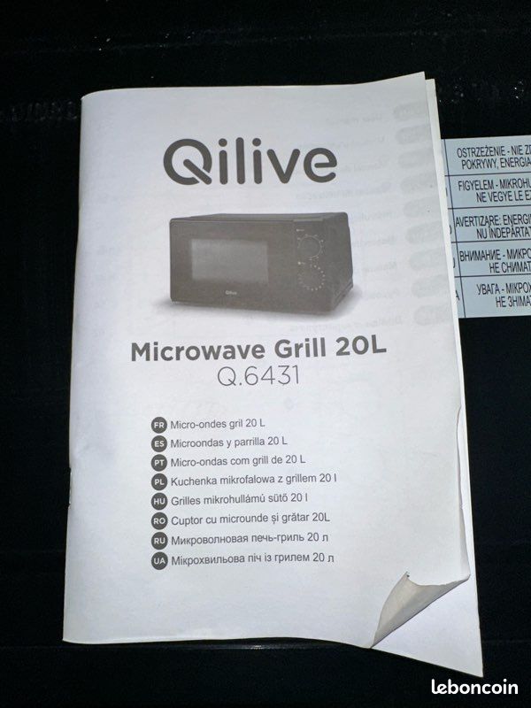 Micro-ondes Grill Qilive 20 L – Q.6431 (image 4)