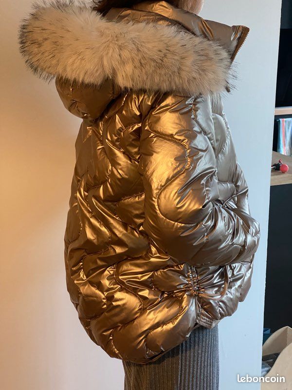 Blouson Femme Réversible Camaïeu – Taille 38/40, Couleur Beige | Parka D'hiver Polyvalente
