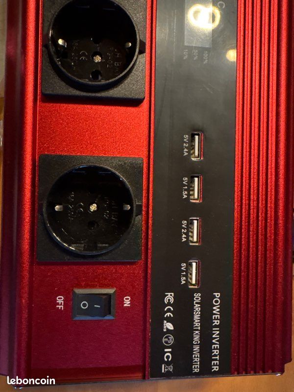Onduleur de courant solaire 15000W, 8 Ports USB, 3 prises universelles, DC à AC 110/220V (image 3)