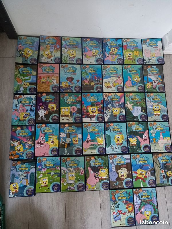 Collection de DVD Bob l'éponge intégralité de 1 au 38 manque le 31 pratiquement neuf (image 1)