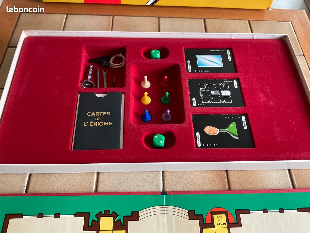 Jeu Cluedo Vintage 1951 MIRO - Grand Jeu D'enquête Policière, Version Française, Occasion