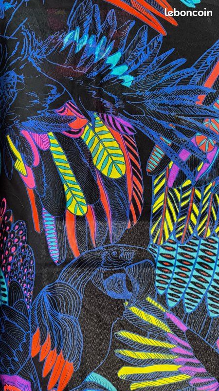 FOULARD CARRÉ DE soie Vintage Peint à la main Floral (FO109) EUR 45,00