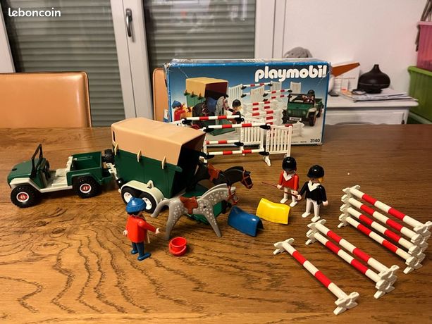 Playmobil Centre équestre 3140 Vintage 1986 – Concours Chevaux – Ranchs - Occasion