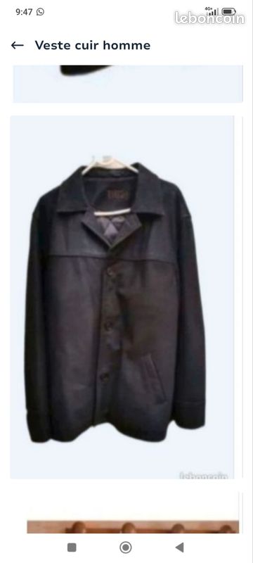 Vends Veste cuir homme très bon état taille 52 marque tibet 50 euros (image 3)