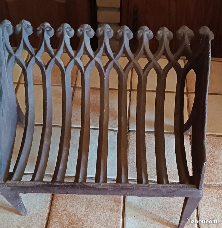 Porte buche ancien corbeille de cheminée (image 1)