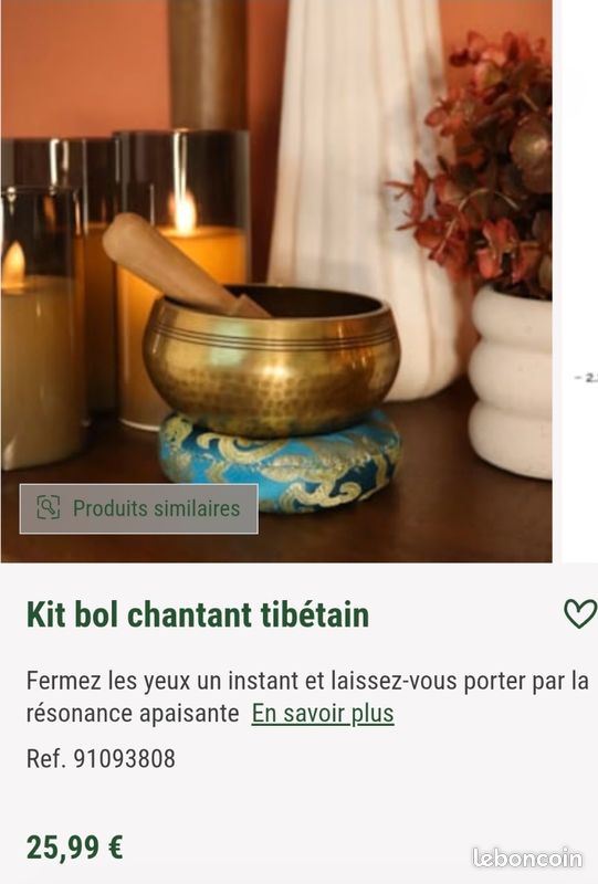 Bol chantant Tibétain de Natures et Découvertes (image 3)
