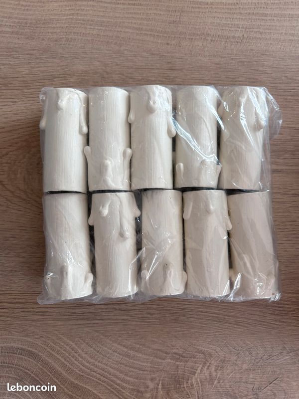 🐺 Fausse bougie de lustre en carton peint 🕯️ (image 5)