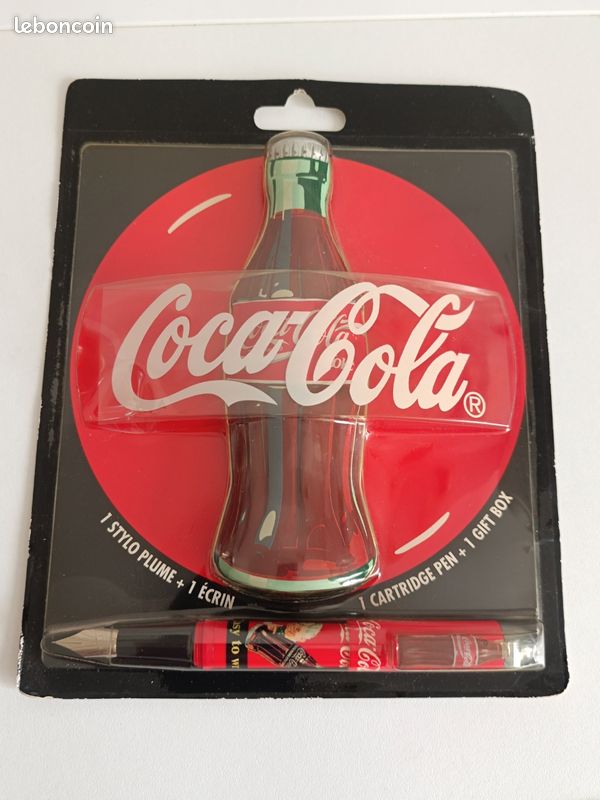 Stylo Plume Coca-Cola Dans Son écrin Métal D'origine - Neuf De Stock - Avec Cartouches