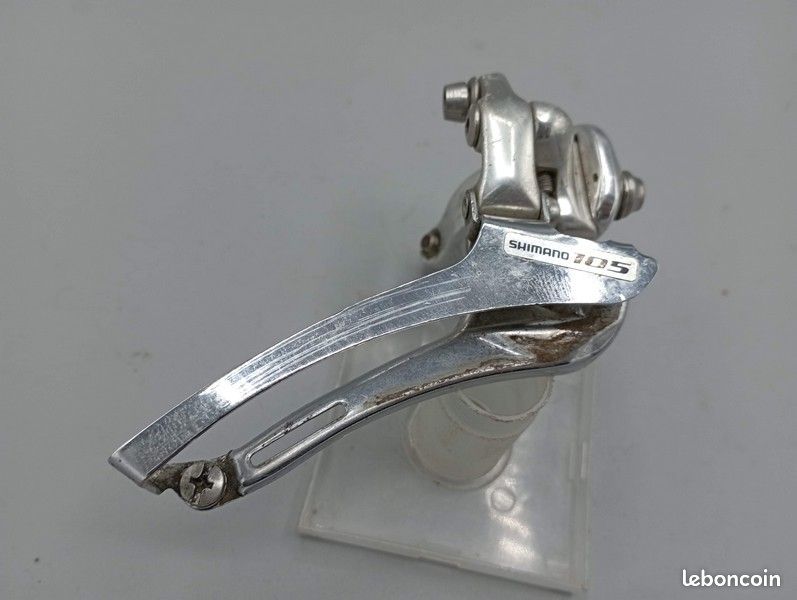 Dérailleur Avant Shimano 105 FD-1055 Vintage – Brasage Avec Adaptateur Pince 1 3/8 – 7 Vitesses