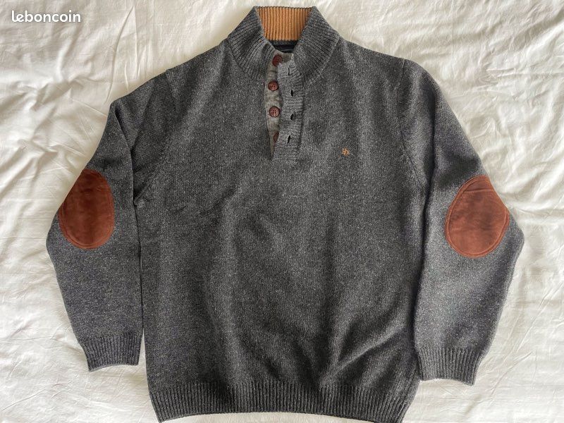 Pull homme Harris Wilson taille XXL 80% laine d'agneau, 20