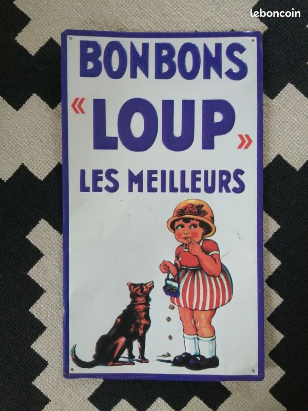 Plaque métal publicitaire 20x30cm bombée en relief : Poudre Vasenol