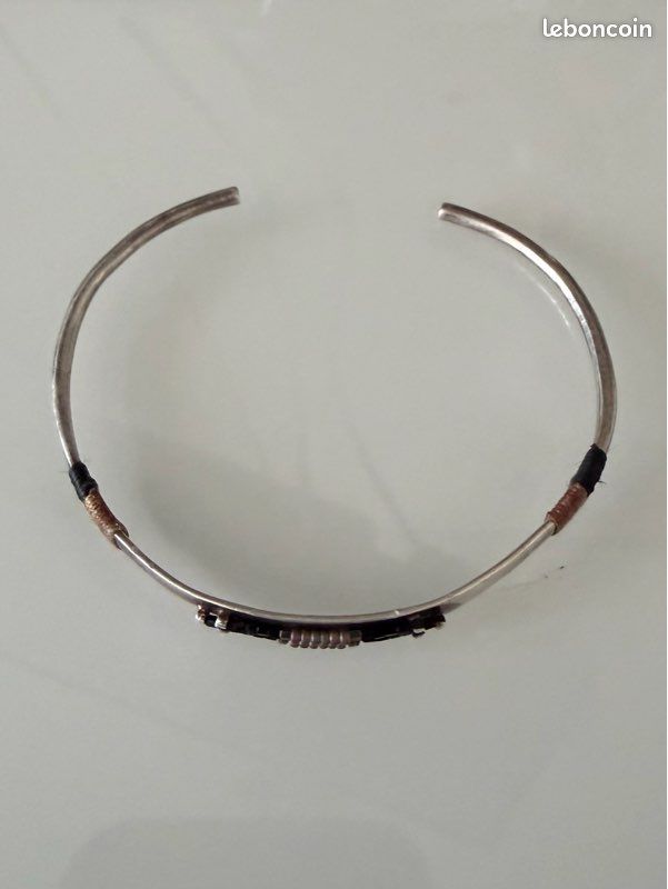 Bracelet jonc en argent (image 3)