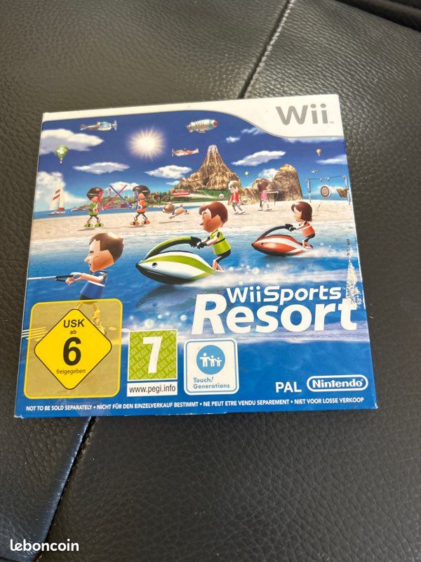 Jeu Wii Sports + Wii Sports Resort - Version Française PAL - Bon état (disque Rayé, Boîtier Usé) - Envoi Rapide