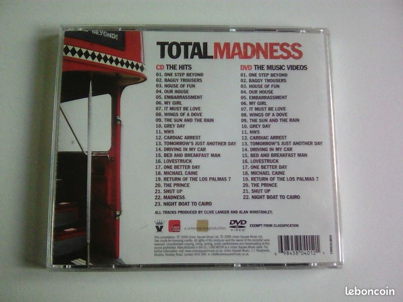 CD Album de Madness - Total Madness (CD + DVD) (image 2)