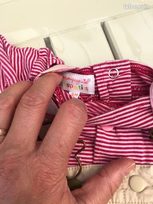 Robe + t-shirt rouge 6 mois mini Adeline (image 5)