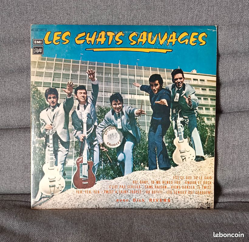 Disque vinyle double 33 T des "Chats Sauvages" éd. 1974 (image 1)