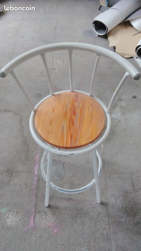 Tabouret blanc (image 2)
