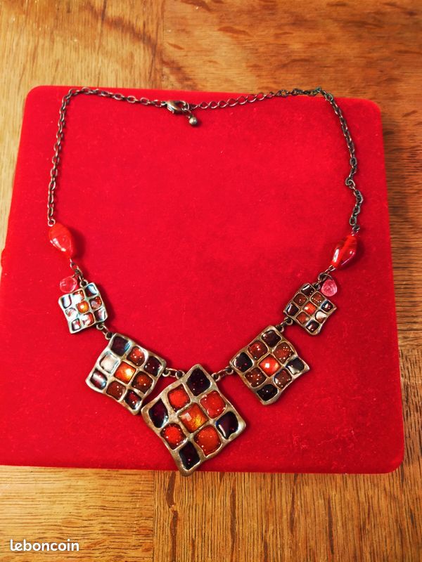 Collier Vintage IKITA - Métal Doré - Occasion - Bijou Rétro