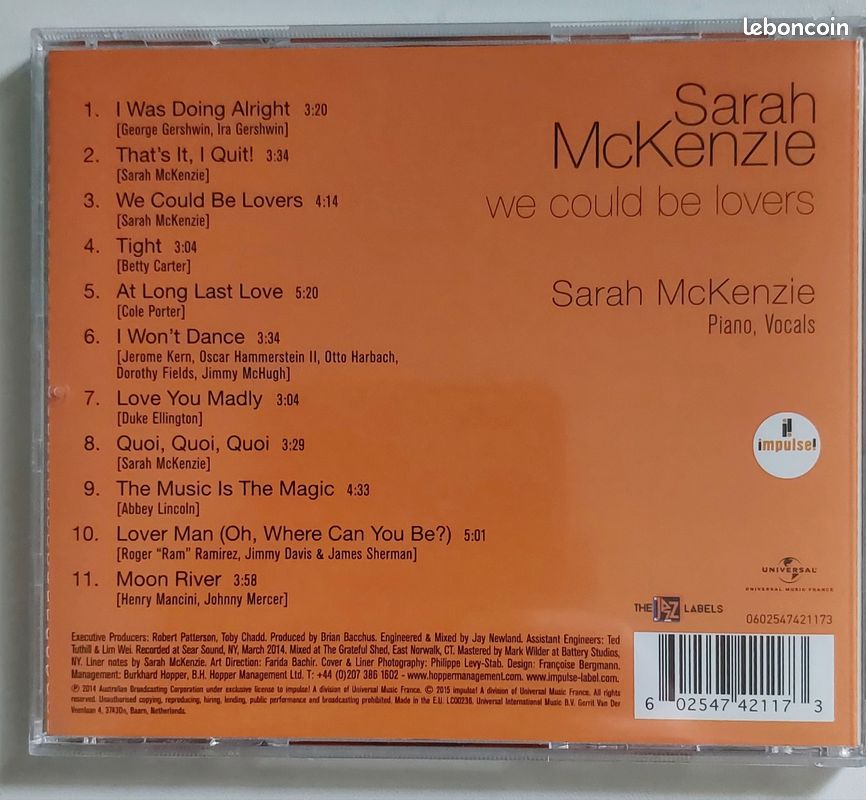 Sarah McKenzy "We could be lovers" CD (image 2)