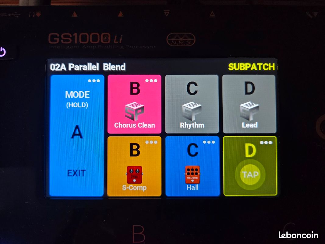 Multieffet Mooer GS1000Li Capture/Simu Amp/FX/Cab + Combo Rythm/Looper rechargeable (image 5)