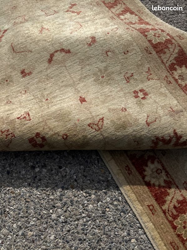Tapis de couloir d'Orient Ziegler : 4.50 x 0.83 Mètres - Laine Fait Main (image 5)