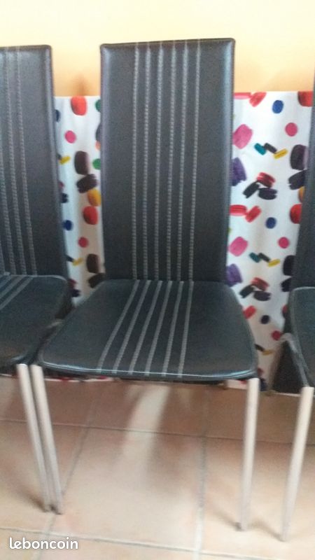Table en verre + 6 chaises (image 2)