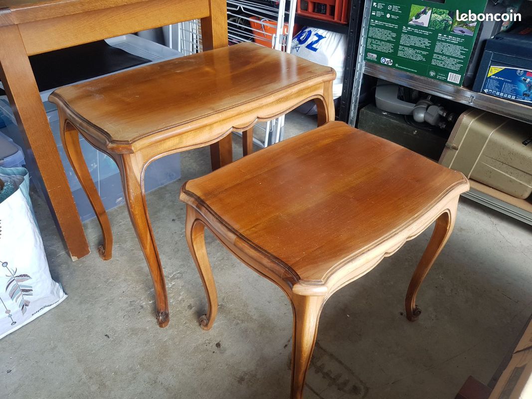 Lot de 2 tables gigogne très bon état (image 1)