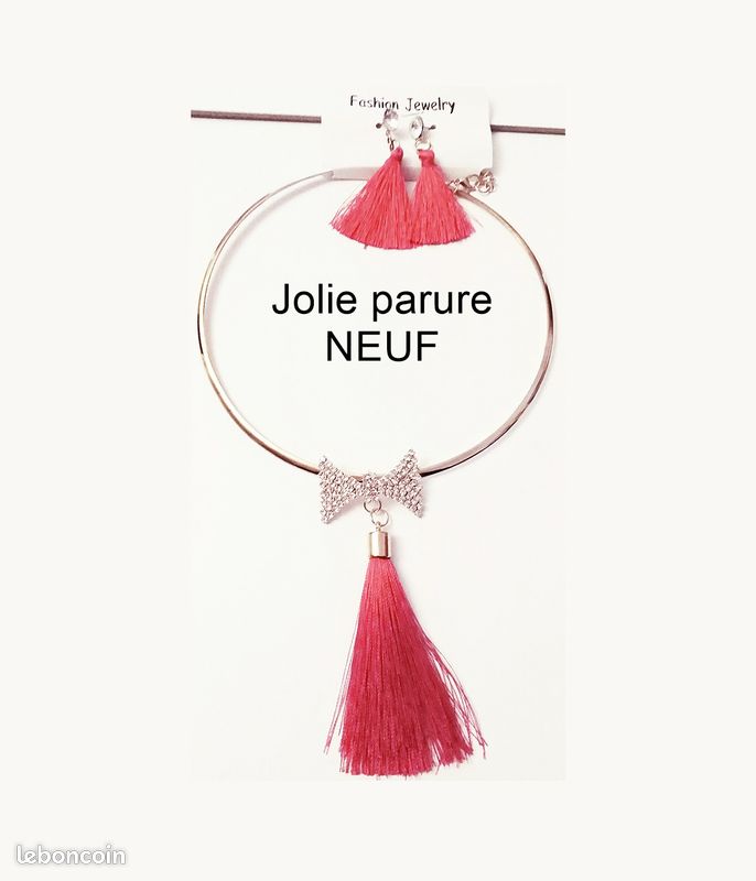 PARURES Fantaisie, belle qualités, rouge OU noir (image 3)