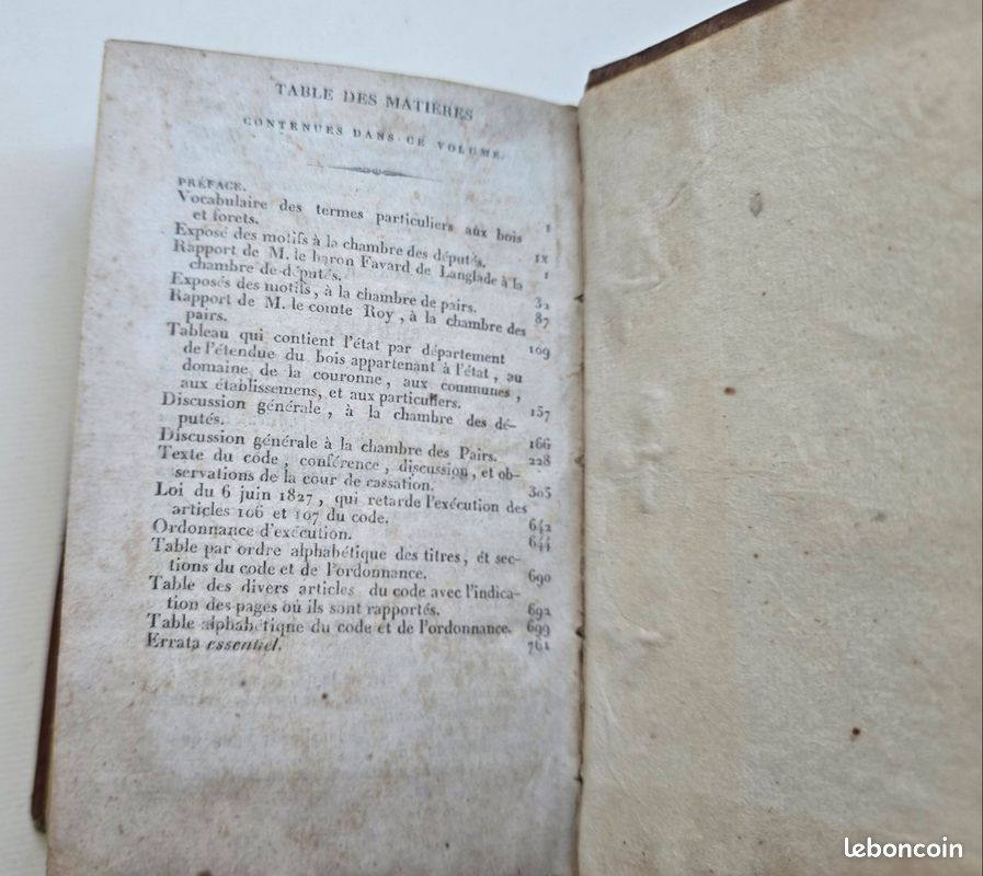 CODE FORESTIER EXPLIQUÉ PAR LES MOTIFS ET LA DISCUSSION Chauveau, A. 1827 (image 15)