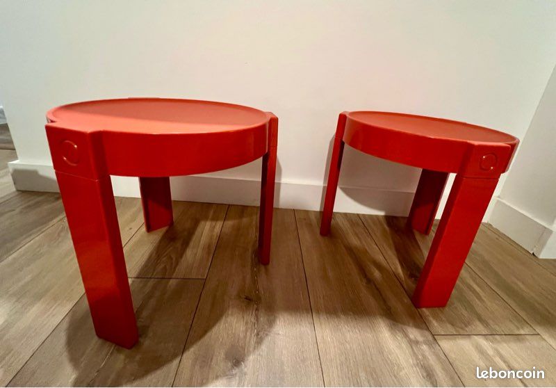 Lot de 5 tables prisunic Marc Held (image 4)