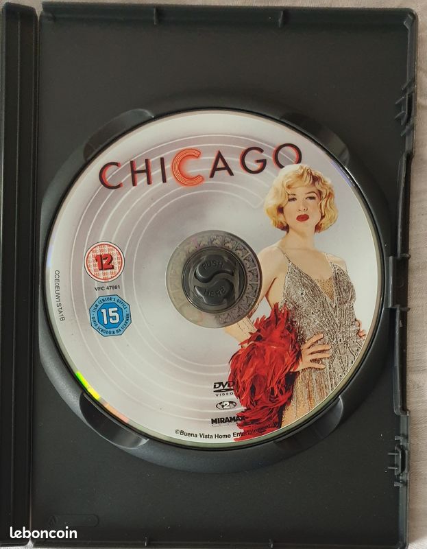 Chicago Catherine Zeta Jones Richard Gere Renee Zellweger VO DVD film langue anglaise english (image 2)