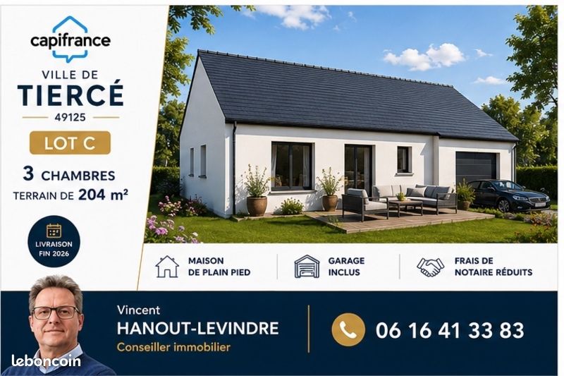 Maison 5 pièces 89 m² · à Tiercé · 89 m² · 258 500 €