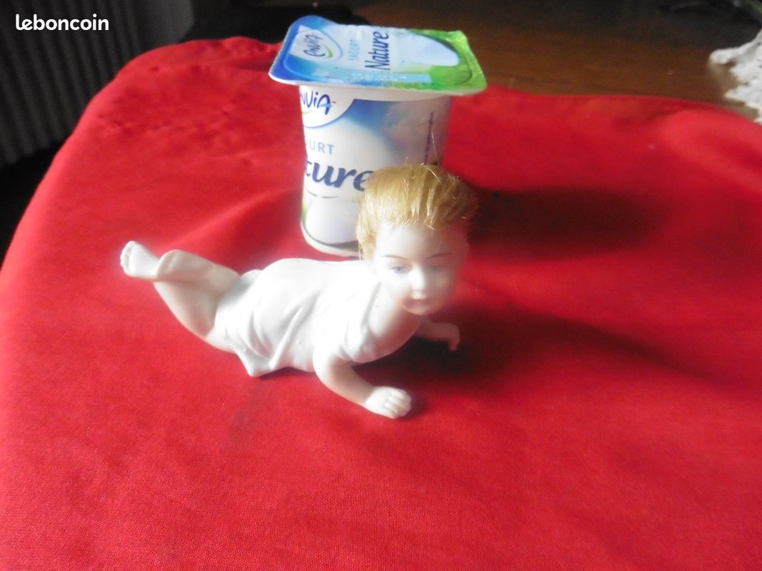 Poupée Bébé En Porcelaine GERMANY - 12 Cm - Années 1930 - Rare
