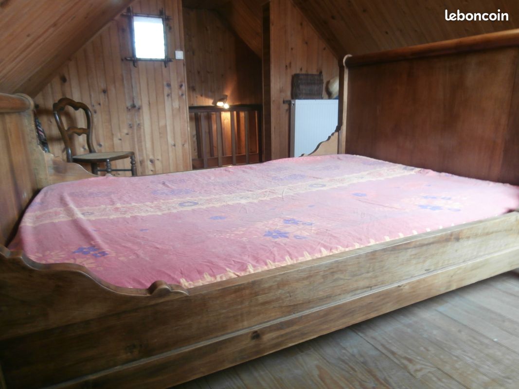 Lit bateau ancien 2 personnes (image 1)