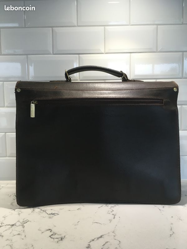 Cartable/serviette en cuir Arthur & Aston (image 3)