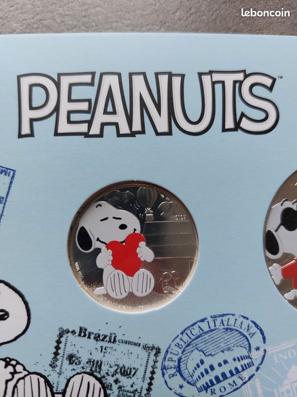 Pièce monnaie de Paris snoopy peanuts (image 2)