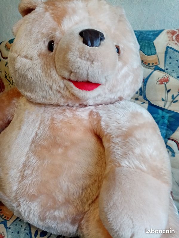 Gros nounours / peluche , ( beige / écru ) (image 5)