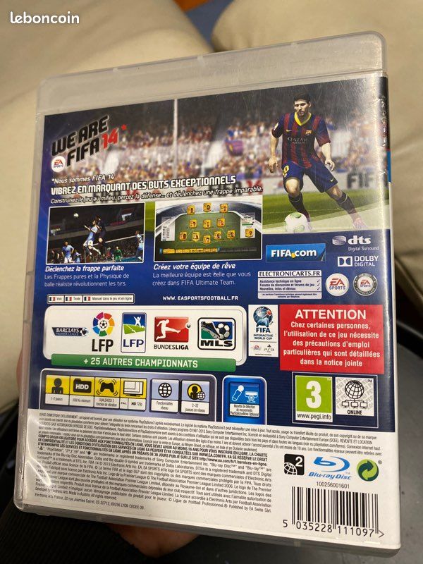 Jeu FIFA 14 PS3 - Version PAL FR Complète (boîte+notice) - Bon état - Floto Games