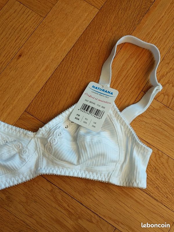 NEUF étiquette soutien-gorge 80A Naturana (image 1)