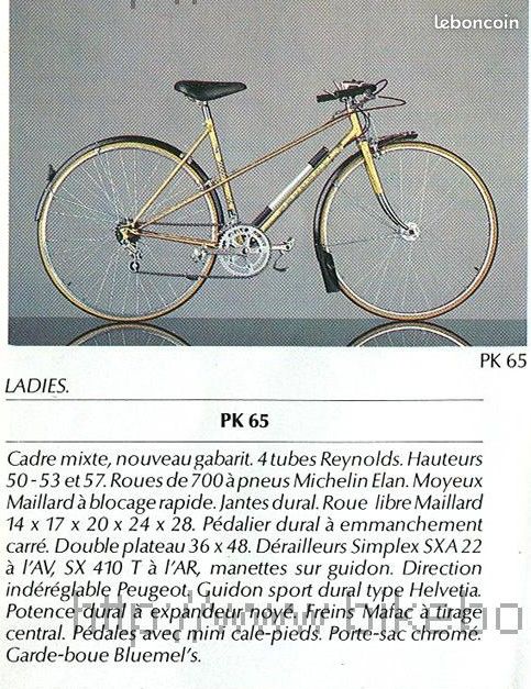 Vélo peugeot. "lady - luxe " reynolds531.,'pr65 à Le Mans | Clasf sports