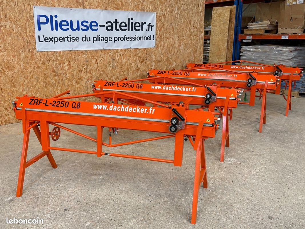 🔥 [OFFRE LIMITÉE] Plieuse manuelle ZRF-L 2,25 m + Roto-Cisaille OFFERTE zinc, acier, alu – atelier & chantier (image 5)