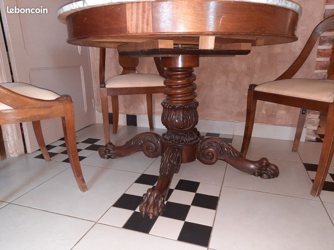 Table ronde en marbre (image 3)