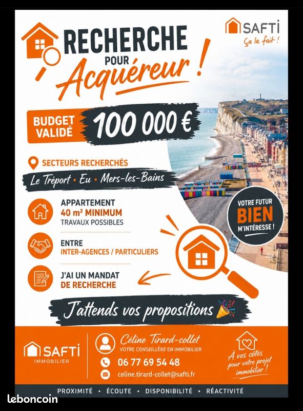 Appartement 3 pièces 40 m² · à Le Tréport · 40 m² · 100 000 €