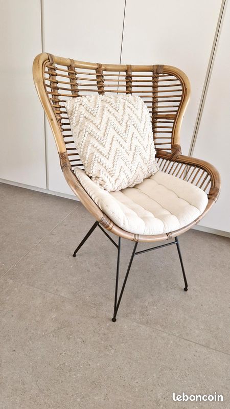 Fauteuil en rotin (image 4)