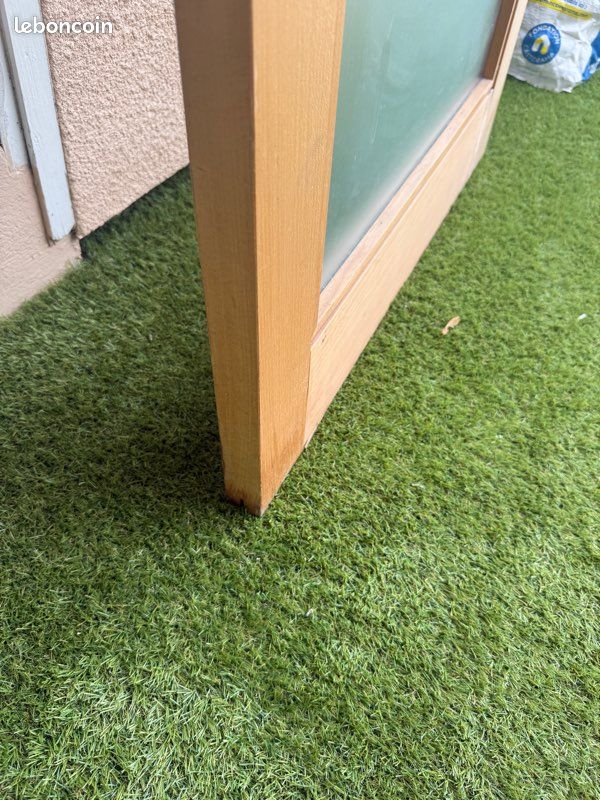 Vends porte en bois et verre coulissante (image 2)