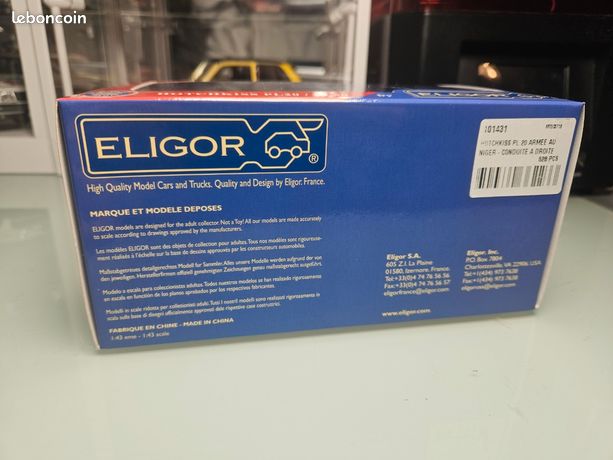 Hotchkiss PL 20 Armée Du Niger – Eligor 1/43 Conduite à Droite, Collection