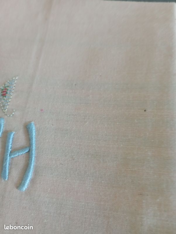 12 serviettes de table avec monogramme de couleur (image 4)