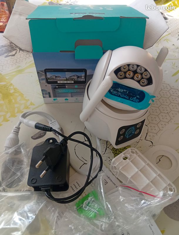 Kit 4 cameras wifi double objectifs 8MP 360° PTZ NEUVES (image 3)