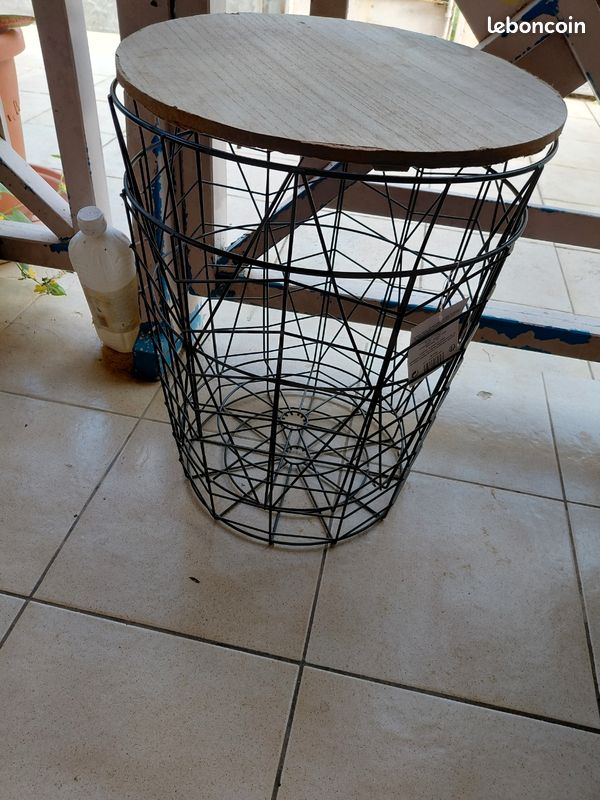 Panier de rangement avec couvercle (image 1)