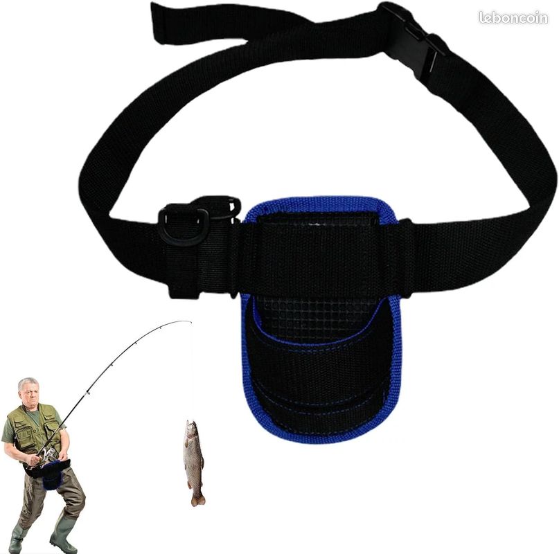 Porte Canne à Pêche En Cuir – Vintage, Made In USA